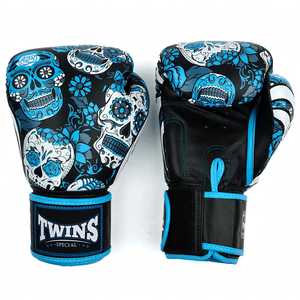 สินค้ามาใหม่ คุณภาพเยี่ยม ถุงมือชกมวยคู่สีขาวสั่งทำพิเศษ หนังวัวแท้ แบบผูกเชือก สำหรับฝึกซ้อมและแข่งขัน MMA มวยไทย - Product Image 4