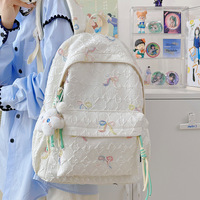 Sac à dos unisexe de style coréen, design unique et de haute qualité, en nylon et polyester, capacité de 20 à 37 L, portable pour le collège, le lycée et l'université