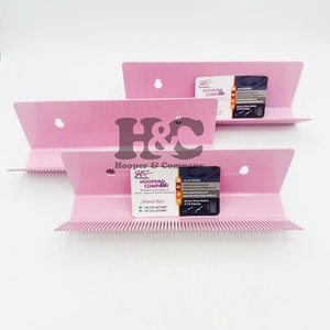 Soporte de pared rosa de acero inoxidable para pelucas, con opción de logotipo personalizado, soporte de pared para extensiones de cabello, para herramientas de peinado de sujeción fuerte - Product Image 2