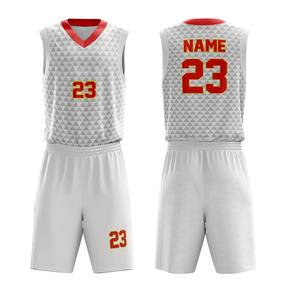 Ensemble d'uniformes de basketball pour enfants, ensemble ajusté pour hommes, vêtements d'équipe unisexes, nom et numéro personnalisés, uniforme de basketball - Product Image 4