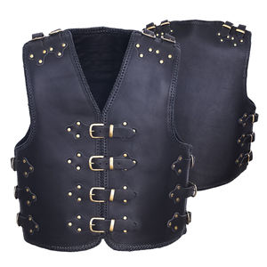 Gilet de moto en cuir personnalisé pour motard, prix de gros, collection 2026 - Product Image 1