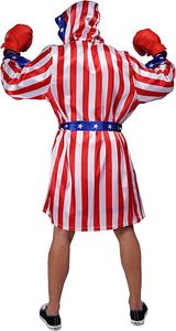 American Flag Boxing Costume <b>Dummy</b> Men Women Adult Cotton Boxer Robe Shorts Belt Boxing Gloves Breathable Customized Color Logo - Product Image 3