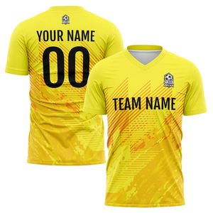 Camiseta de Fútbol Personalizada para Hombre y Mujer, Cuello Redondo, Manga Corta, Impresión Sublimada, Absorbe la Humedad, 100% Poliéster, Nombre del Equipo, Número, Adulto - Product Image 2