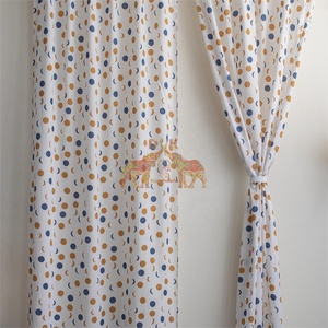 Ensemble de rideaux en coton pur, fabriqués à la main, best-sellers, design personnalisé, rideaux de porte - Product Image 5