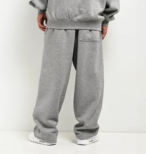 Custom Baggy Wide Leg Flared Pants Men Twill Wide-Leg Oversized Cargo Straight Leg Ins-Style Casual Sweatpants <b>Stacked</b> Pant - Product Image 4