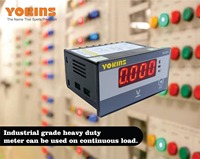 Voltmeter Digital DC Yokins Y4-DV 0-500V DC Fase Tunggal Kelas Akurasi 1.0 Ukuran Panel 96x48mm dengan Garansi 1 Tahun