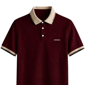 Polo Oxford pour homme, couleur unie personnalisée, manches courtes, coton respirant, coupe classique, vêtements décontractés, logo brodé - Product Image 1