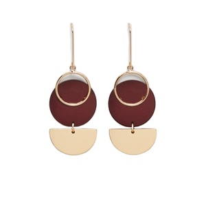 Good Quality Handicraft Wood <b>Handmade</b> <b>Earring</b> Set <b>Earrings</b> Fashion New Custom Color <b>Earring</b> Set Necklace Fashion Jewelry - Product Image 4