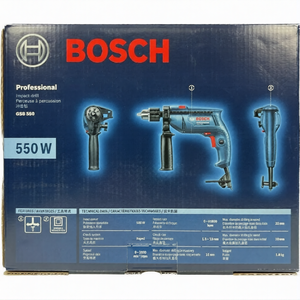 สว่านกระแทกแบบมีสาย GSB 550 ชุด Freedom Kit พร้อมด้ามจับเสริม ตัวจำกัดความลึก โครงสร้างติดตั้งลูกปืนเต็มรูปแบบเพื่ออายุการใช้งานยาวนาน - Product Image 6