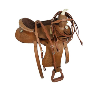 Selle de Cheval Western en Cuir Véritable de Qualité Supérieure pour l'Équitation, Équipement de Cowboy pour Ranch, Selles Western et Bridges – Vente en Gros - Product Image 1