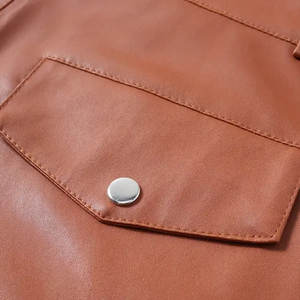 Stylish <b>Men</b> <b>Leather</b> <b>Shorts</b> Elegant Design Durable Soft <b>Leather</b> Comfortable Fit Perfect For Streetwear And Daily Use - Product Image 6