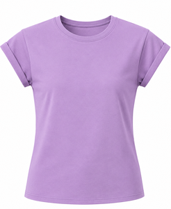 Camiseta de Verano para Mujer, Más Vendida, con Puños Enrollados, Apliques 3D, Estampada, Ligera, Transpirable, Ecológica, con Logotipo Personalizable - Product Image 5
