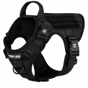 Tactical Dog <b>Harness</b> OEM ODM Custom Logo Heavy Duty Adjustable No Pull Military <b>Pet</b> <b>Harness</b> Direct Manufacturer - Product Image 1