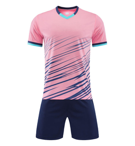 High Quality Custom Made Short Sleeve Soccer Uniform <b>Shirt</b> Set Name Printing OEM Service Breathable Custom Logo Team Training - Product Image 4