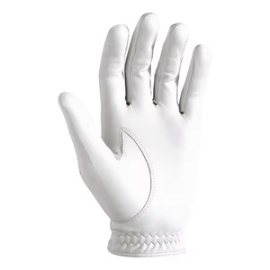 Gant de golf pour droitier, blanc, en PU, coupe-vent, respirant, fermeture auto-agrippante, pour hommes, sport - Product Image 2