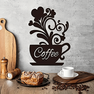 Insegna da Parete Vintage Industriale in Acciaio Inossidabile a Tema Caffè per Arredamento Casa, Caffetteria, Cucina - Opzione Regalo - Product Image 4