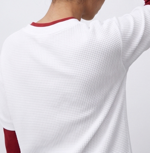 Camisetas de Verano con Cuello Redondo y Doble Capa de Tela Waffle para Mujer, Camiseta de Manga Larga con Estilo Urbano, Camisetas de Verano con Tela Waffle para Dama - Product Image 3