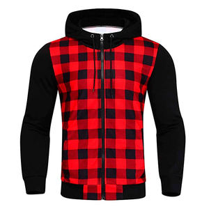 Blouson Bomber Homme 2026 Brodé Personnalisé Décontracté Coupe Droite Color Block en Polaire Zippé à Capuche Manches Longues Automne Hiver - Product Image 1