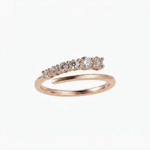 Yellow Gold 950 Platinum 0.38CT E Color VS1 Wedding Band Lab Grown Diamond Open Gap <b>Ring</b> Womens Cuff <b>Stacking</b> Band Wedding <b>Ring</b> - Product Image 5