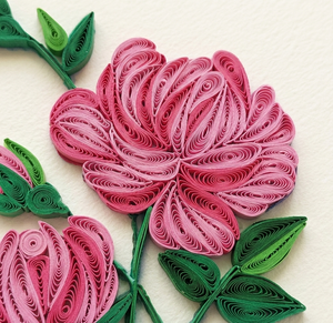 Tarjeta de quilling con diseño de flor de clavel, tarjeta floral hecha a mano con sobre, tarjeta de felicitación especial para todas las ocasiones - Product Image 2