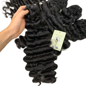 ผมแท้จากเวียดนามผมมนุษย์จากโรงงานมัดทรงเกลียวคลื่น - Product Image 1