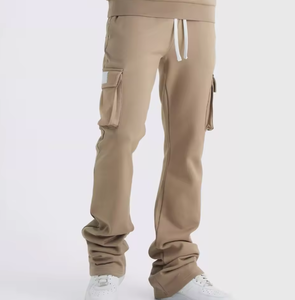 ชุดเสื้อฮู้ดเทคฟลีซโอเวอร์ไซส์สำหรับผู้ชาย – เสื้อสเวตเชิ้ตลำลองและกางเกงจ็อกเกอร์ ชุดลำลองสตรีทแวร์ 2 ชิ้น - Product Image 6