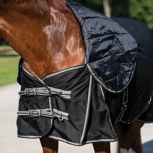 Housse de couverture d'hiver pour cheval, élégante et colorée, personnalisable, imperméable, en polyester ripstop, avec doublure polaire, pour selle western arrière - Product Image 5