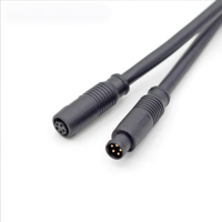 Connecteur aviation rapide M8 IP67 étanche, 3, 4, 5, 6, 8 broches, mâle/femelle, à clipser, boîtier en nylon PA66 PVC