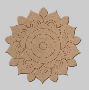 Sous-verres ronds en bambou, noyer et hêtre, écologiques et modernes, collection artisanale, diamètre 8,7 cm, vente en gros directe usine - Product Image 4