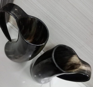 Handmade Customizable Size Viking Theme Buffalo Horn <b>Beer</b> Drinking Mug - Product Image 6