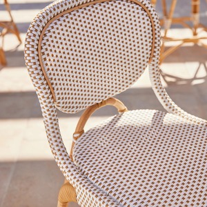 High Quality Handwoven Rattan <b>Armchair</b> Natural Wicker <b>Dining</b> Chair for Cafe Restaurant Hotel Resort - Product Image 6