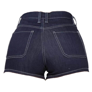 Women Regular Fit <b>Denim</b> Shorts <b>Stretch</b> Blue Jeans Casual Winter Fashion Quick Dry Vintage Mid Waist Soft Cotton Ladies Daily - Product Image 4