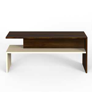 Mesa de Centro de Diseño Moderno Taurley en Arce Marrón y Beige para Sala de Estar o Salón, Parte de la Gama Essentia - Product Image 4