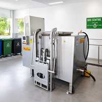 Machinerie industrielle de traitement des déchets en acier inoxydable, digesteur alimentaire, moteur servo, Singapour, garantie 1 an