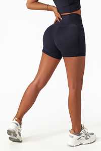 Shorts Deportivos de Yoga para Mujer, Cintura Alta, Bloques de Color, Secado Rápido, Transpirables, para Gimnasio, Venta al Por Mayor, Personalizados - Product Image 6