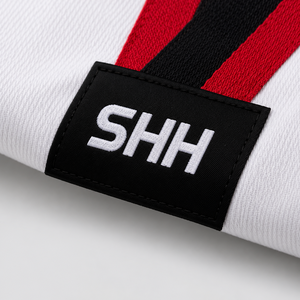 Conjunto de Uniforme de Taekwondo SHH, Dobok de Algodón Blanco con Ribete Rojo y Negro para Adultos, Ropa de Artes Marciales Unisex - Product Image 5