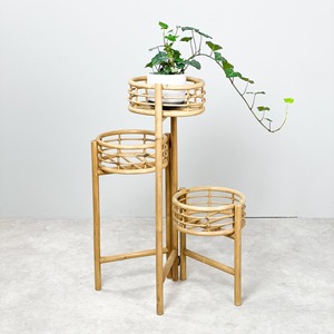 Soporte de plantas en maceta, estante de mimbre para plantas al aire libre, fabricante de Vietnam - Product Image 5