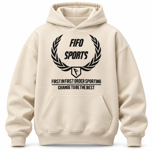 Streetwear Heavyweight Pullover Sweatshirt 350gsm Cotton Polyester Blend Puff Print Fifo Sports Logo <b>Oversized</b> <b>Hoodie</b> <b>Men</b> - Product Image 1