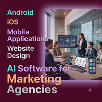 Aplicaciones Móviles Android iOS, Diseño de Sitios Web, Software de IA para Agencias de Marketing, Software de IA ERP CRM, Plugin para WordPress Shopify