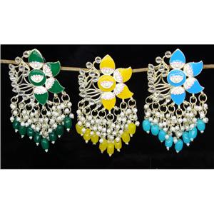 Earrings XOXO Plating Jewelry Women Jewelry <b>Set</b> High Quality Gold 18k Gold <b>Indian</b> Jewelry Party Traditional Rhinestone Eye - Product Image 4