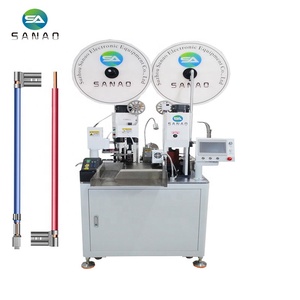 Machine <span class=keywords><strong>de</strong></span> sertissage <span class=keywords><strong>de</strong></span> bornes entièrement automatique pour couper, dénuder et sertir les fils - Product Image 1