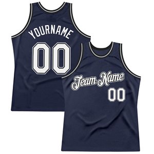 Camiseta de baloncesto azul marino personalizada, estampado sublimado, malla transpirable, unisex, para adultos, nombre del equipo, número personalizado - Product Image 3