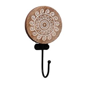 Étagères murales rondes en métal marron à quatre niveaux pour le rangement des épices, durables et écologiques - Product Image 1