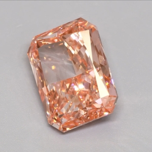 Diamant de laboratoire de 5,00 carats, taille radiant, couleur orange vif fantaisie, certifié IGI, pour la fabrication de bijoux - Product Image 2