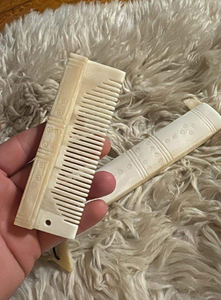 Classic Bone Hair Styling Comb Handcrafted Beauty Accessory Fine Finish Personal <b>Care</b> Product Modern Design - Product Image 3