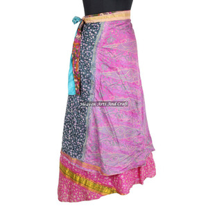 New Magic Wrap Rayon <b>Skirt</b> Bold and Beautify Perfect for Any Occasion Wrap Rayon <b>Skirt</b> Rajasthani <b>Silk</b> Wrap Indian Printed Long - Product Image 2