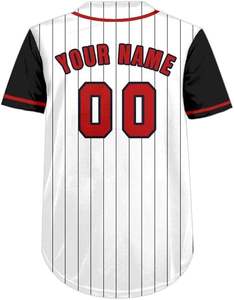 Maillots de baseball personnalisés 2026 à impression numérique, respirants, grandes tailles, uniformes de sport, chemises avec logo brodé et numéro, 100 % polyester - Product Image 3
