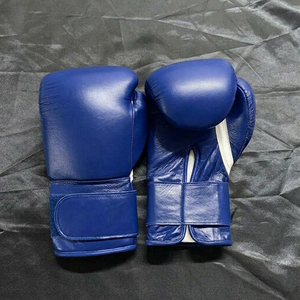 Gants de boxe en cuir véritable de qualité supérieure, à lacets, personnalisables avec votre propre logo, pour entraînement professionnel, Guantes De Boxeo - Product Image 1