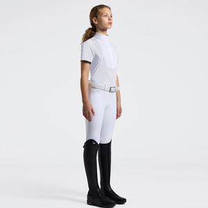 High Quality 4way Stretch Horse Riding Equestrian Shirt Top <b>Base</b> <b>Layer</b> Competition Show Shirt Polo in Soft Feel Technical Fabric - Product Image 5