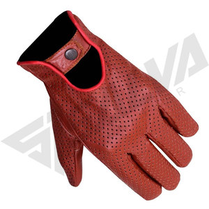 Gants de conduite en cuir de daim véritable pour homme, unisexes, de luxe, personnalisés, compatibles avec les écrans tactiles, pour moto et voiture, mode hiver, vente en gros - Product Image 2